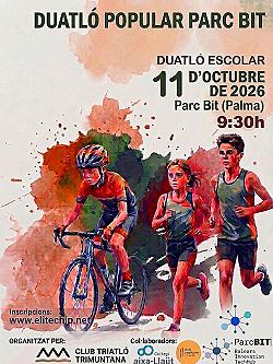 Cartel Duatló Escolar Parc Bit 1 — 2026